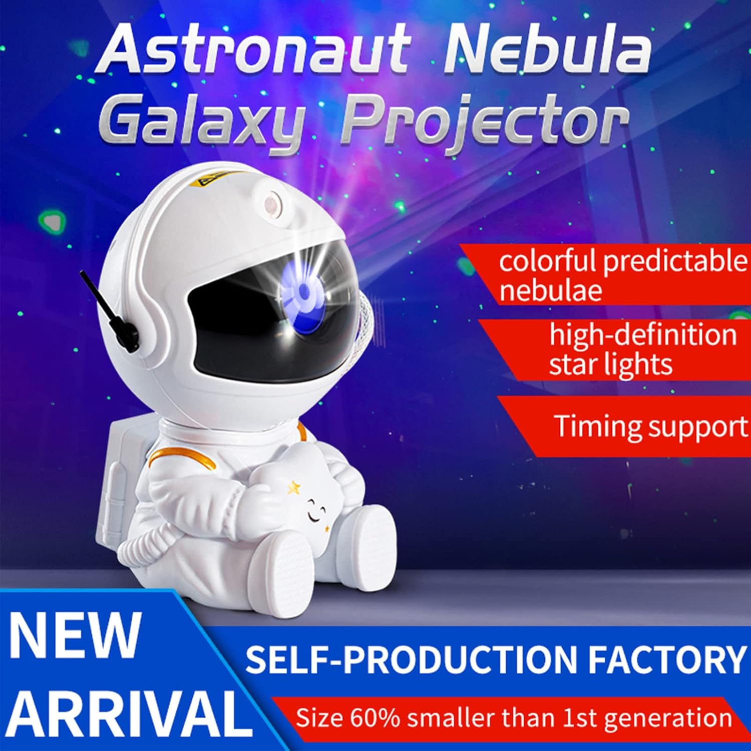 ❤️‍🔥Astronaut nebula nightlight