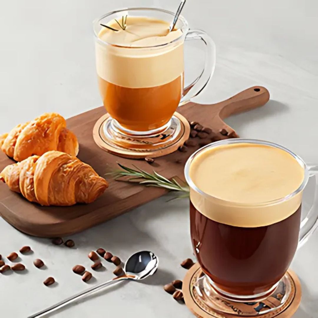 Large Glass Coffee Mugs with Handle