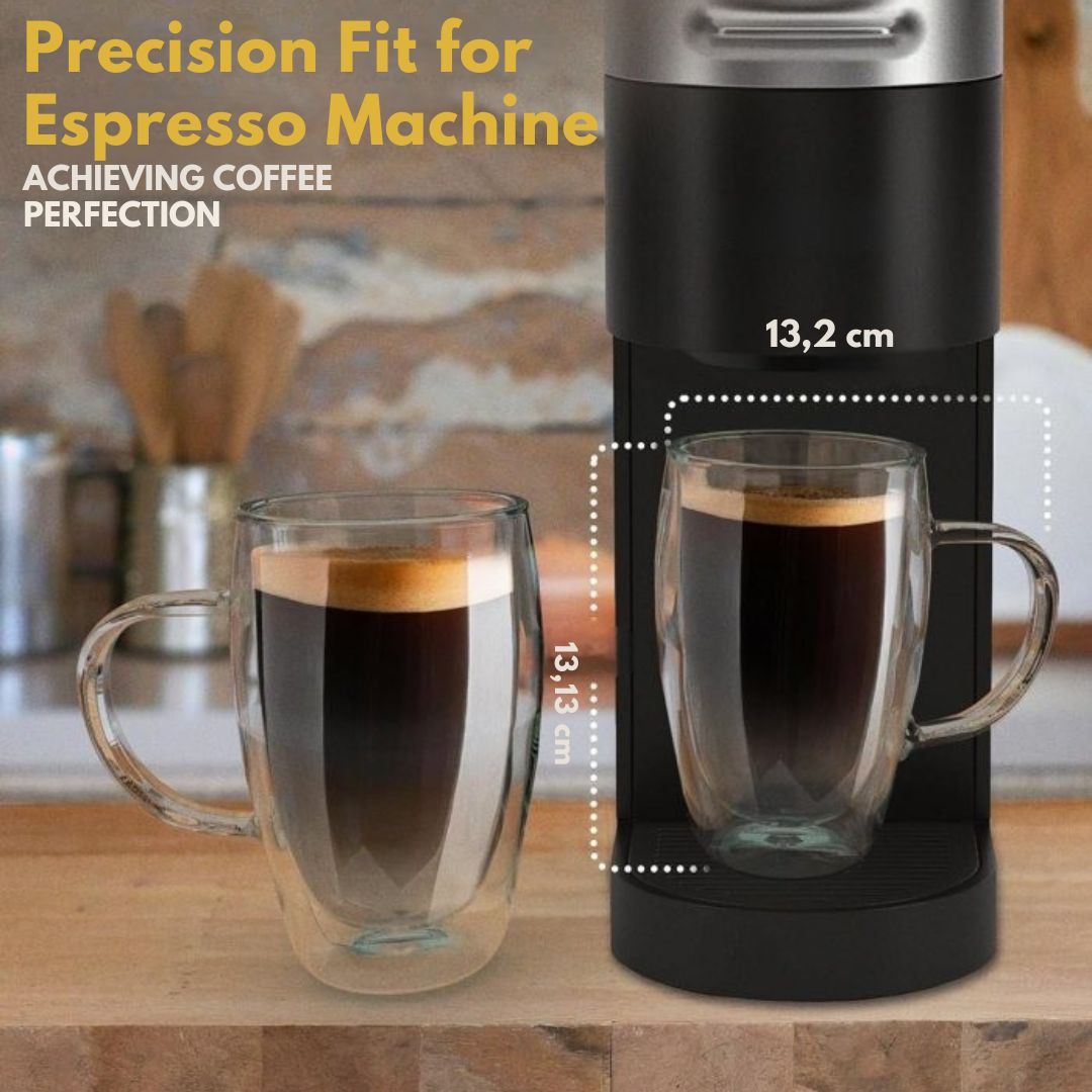 Double Wall Glass Mug with Lid