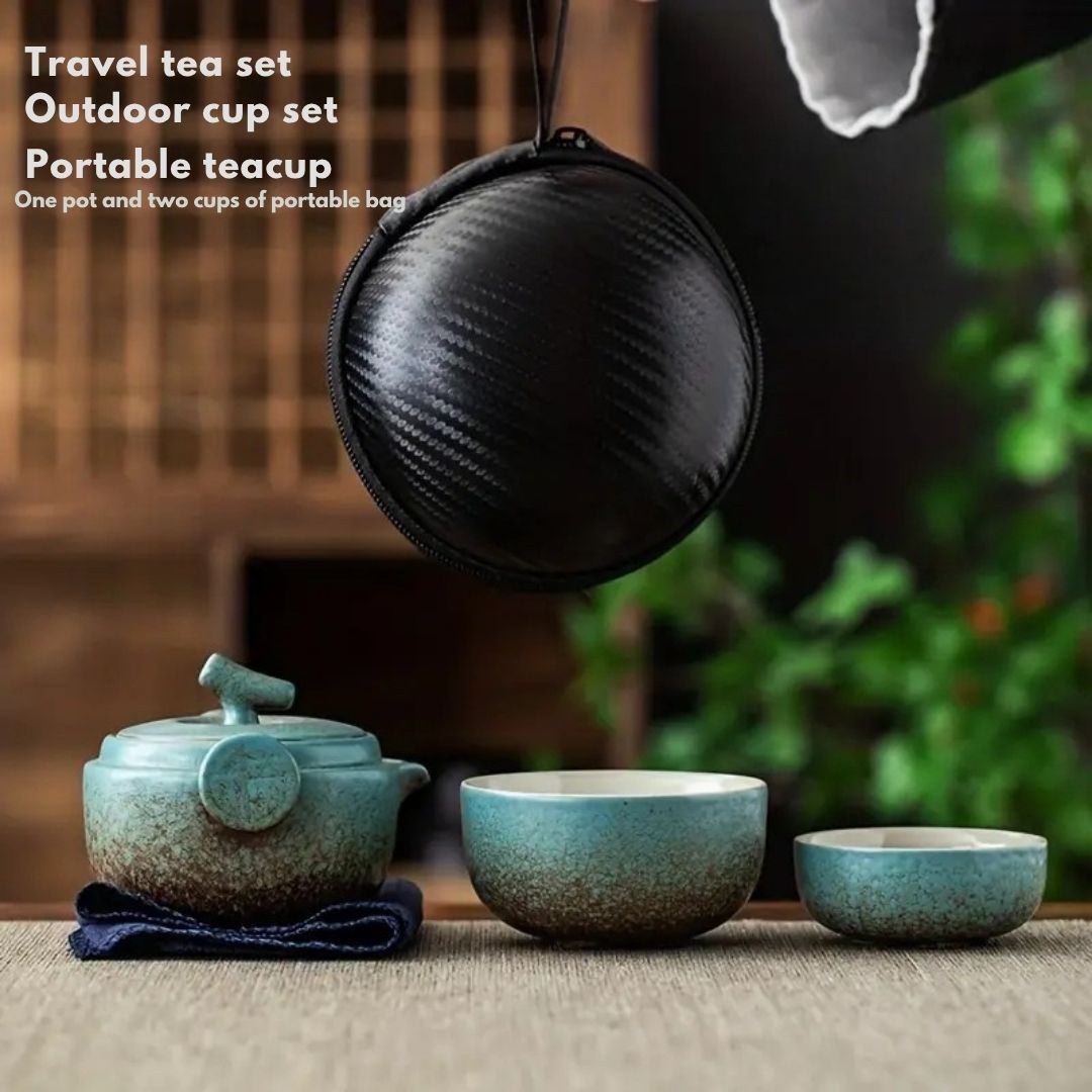 Handmade Ceramic Kung Fu Teapot Set