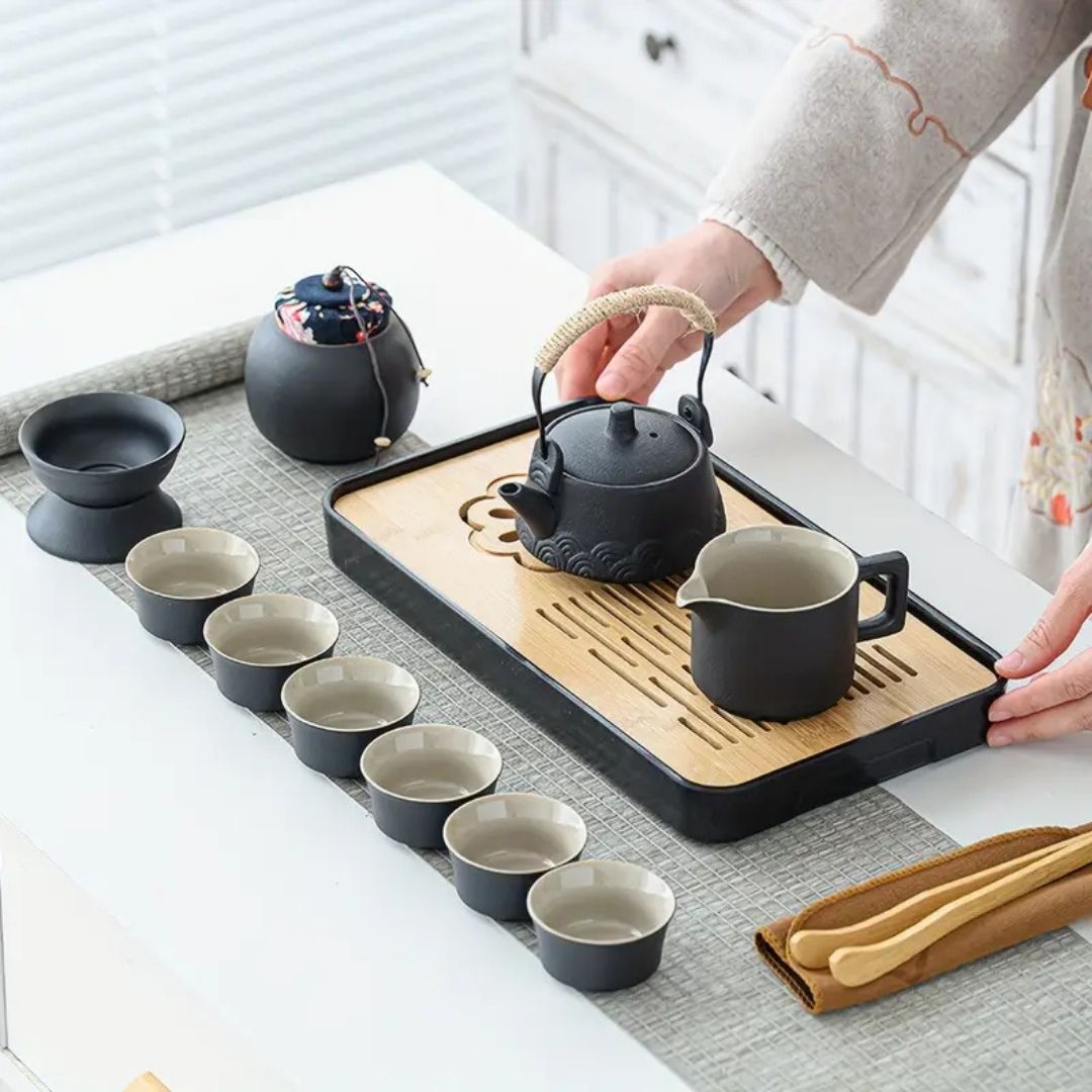 14-Piece Portable Travel Tea Set