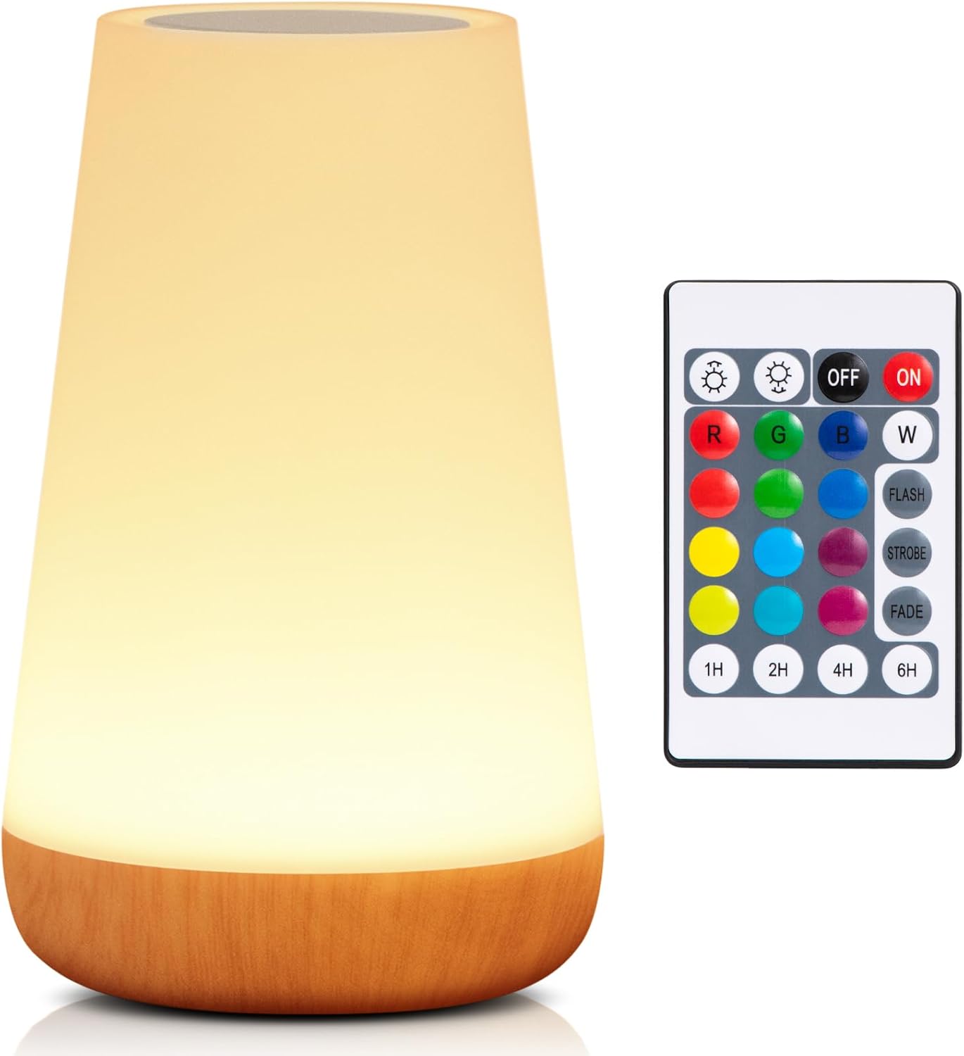 Night Light, LED Touch Bedside Table Lamp, 13 RGB Colours Changing