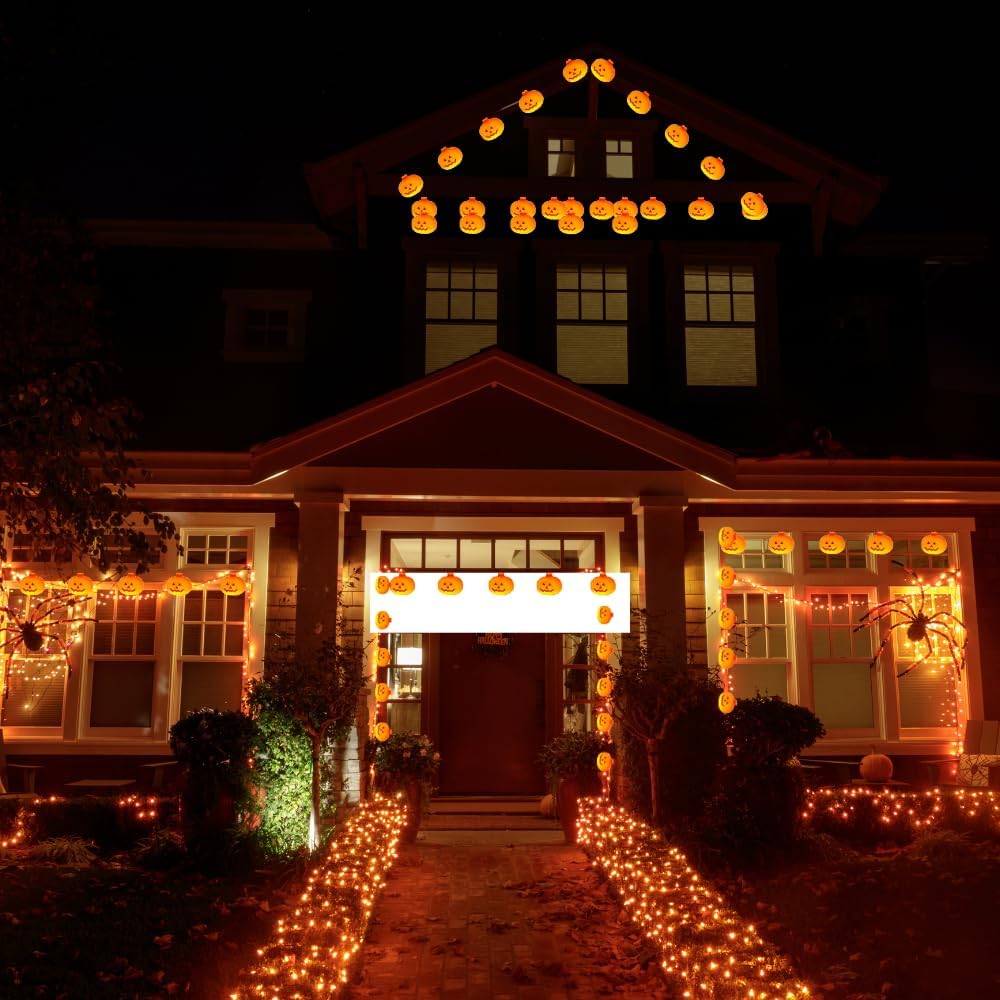 Halloween Pumpkin String Lights 20 LED 3M Battery Operated Indoor Outdoor