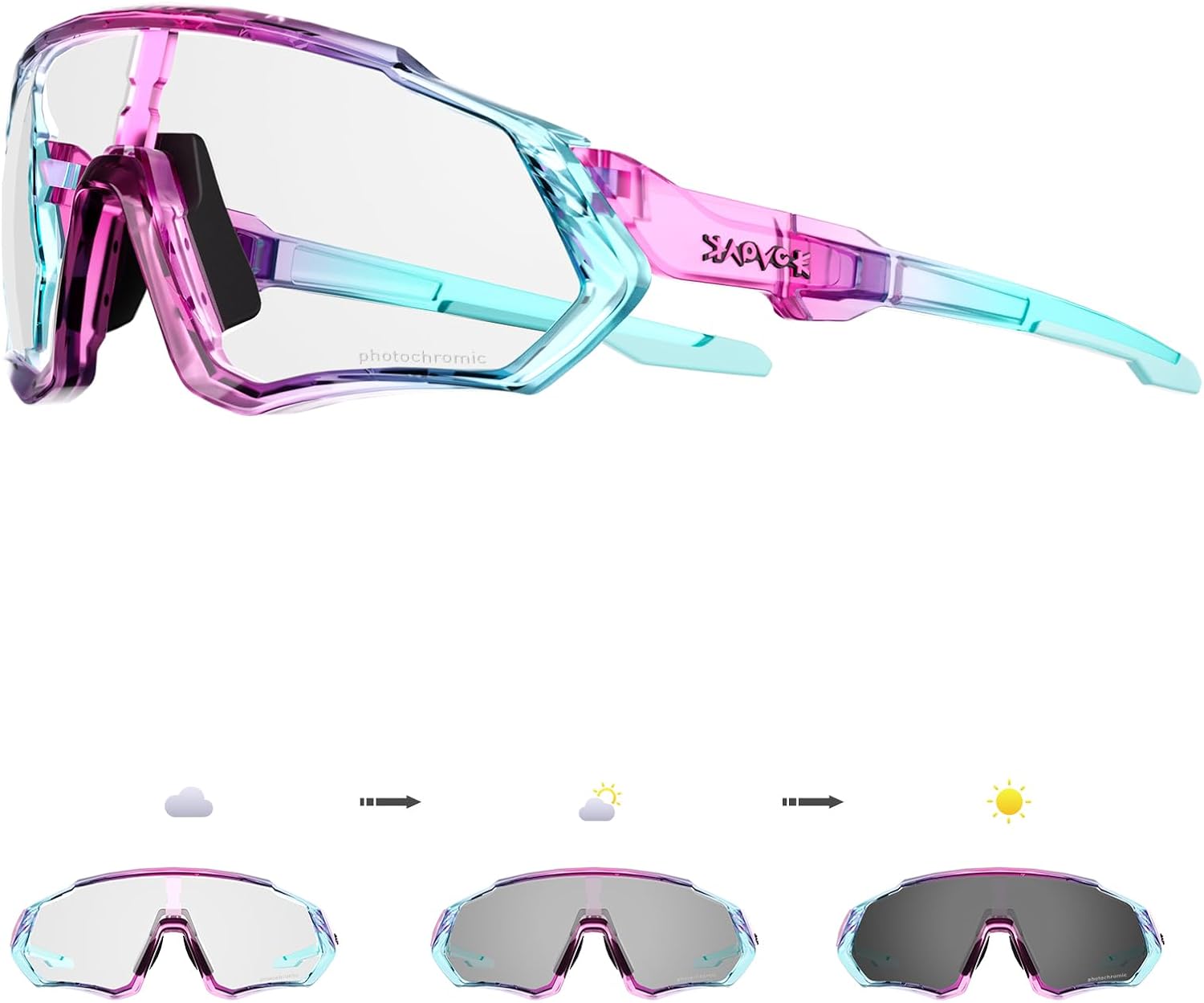 Photochromic Cycling Glasses