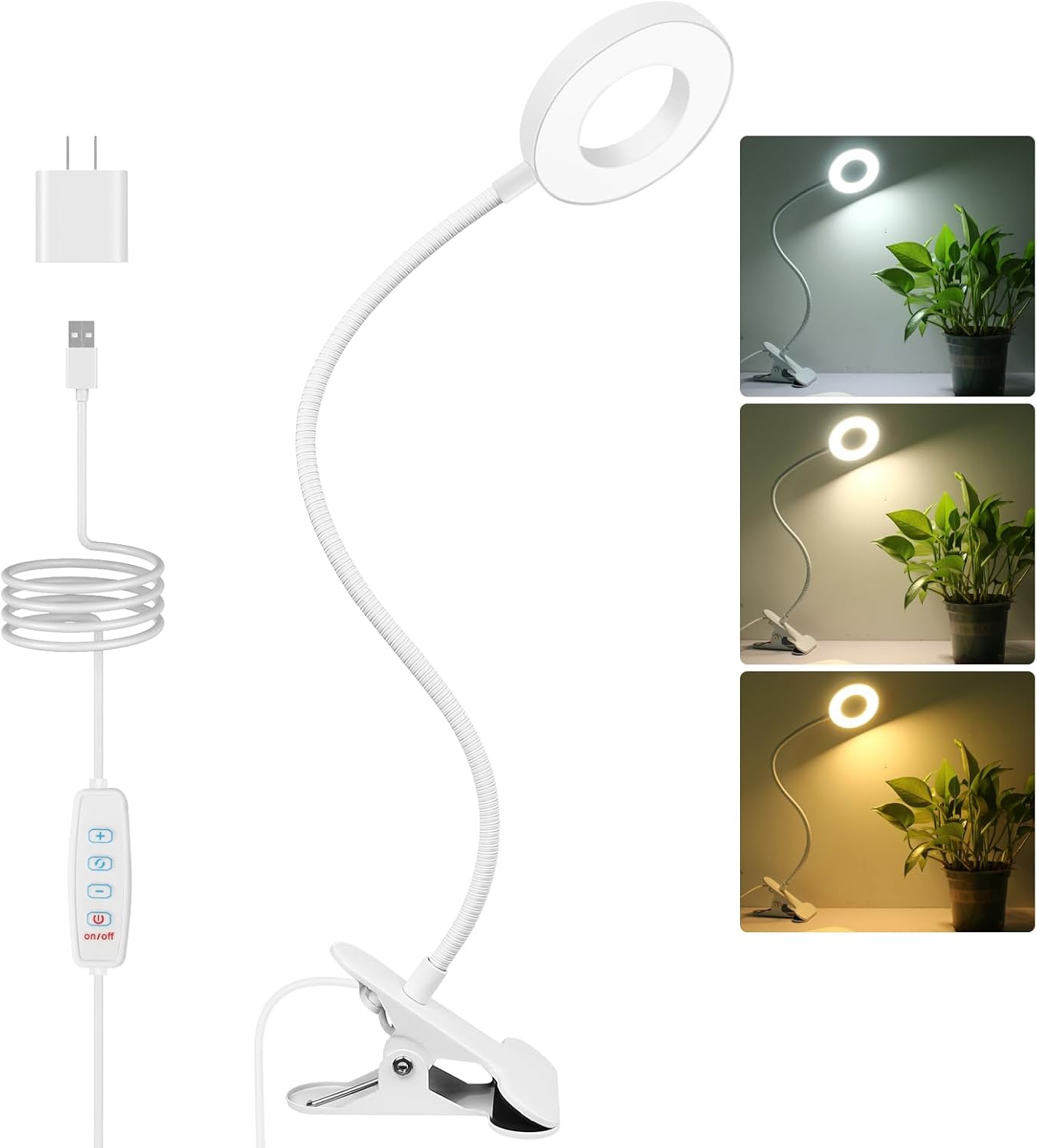 Desk Lamp Clip on Light