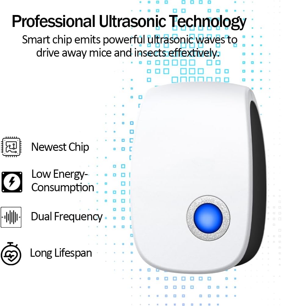 Upgraded Ultrasonic Pest Control Repeller(6 Packs)