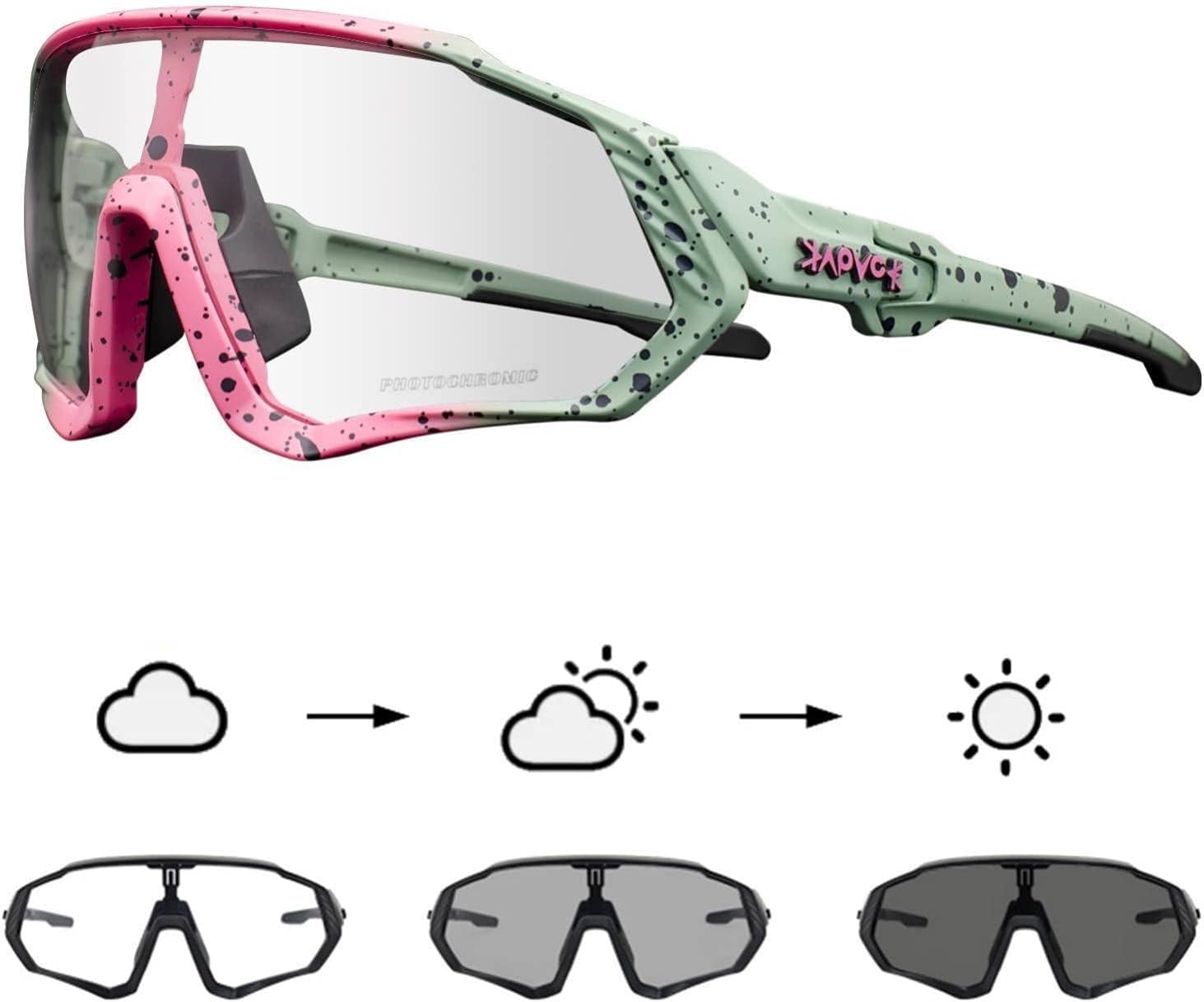 Photochromic Cycling Glasses
