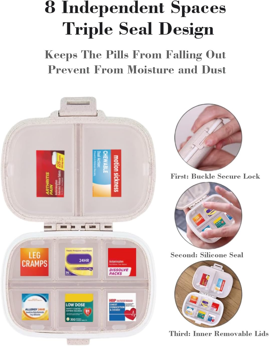 Versatile Pill Containers