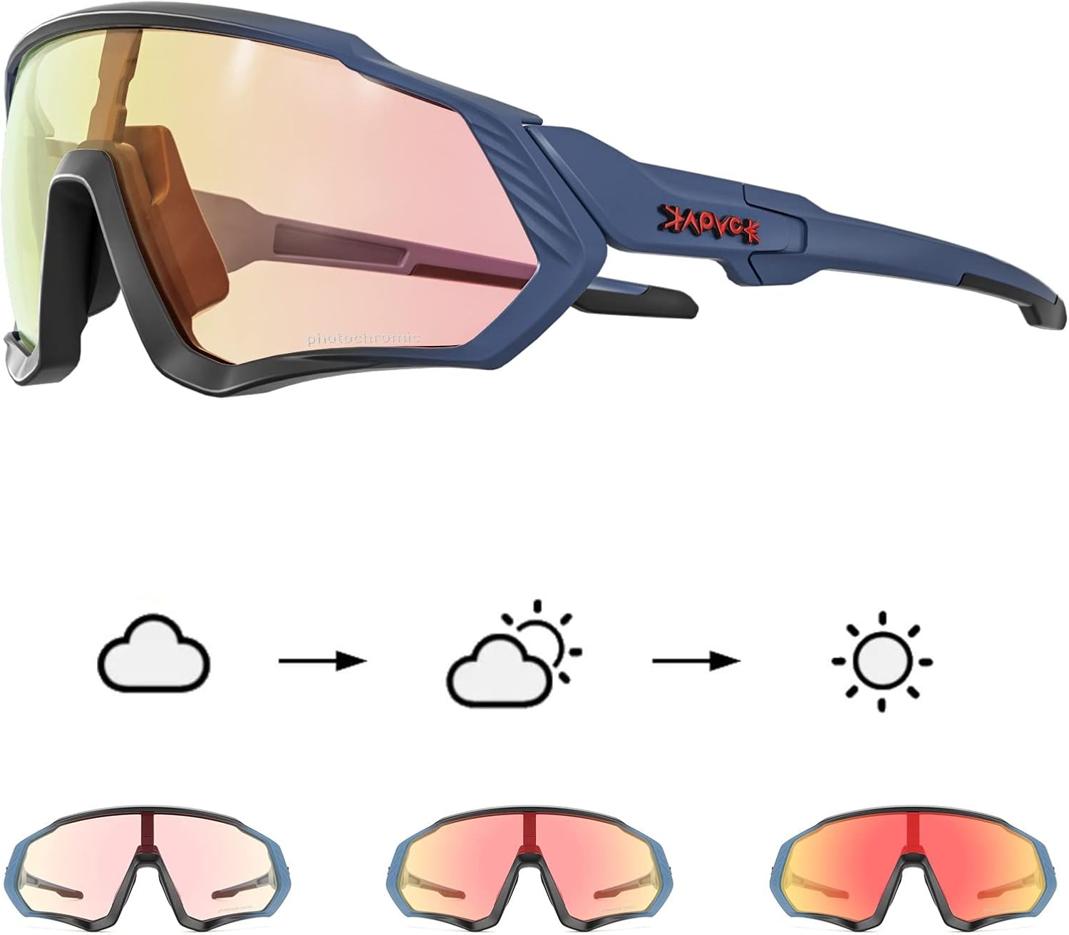 Photochromic Cycling Glasses