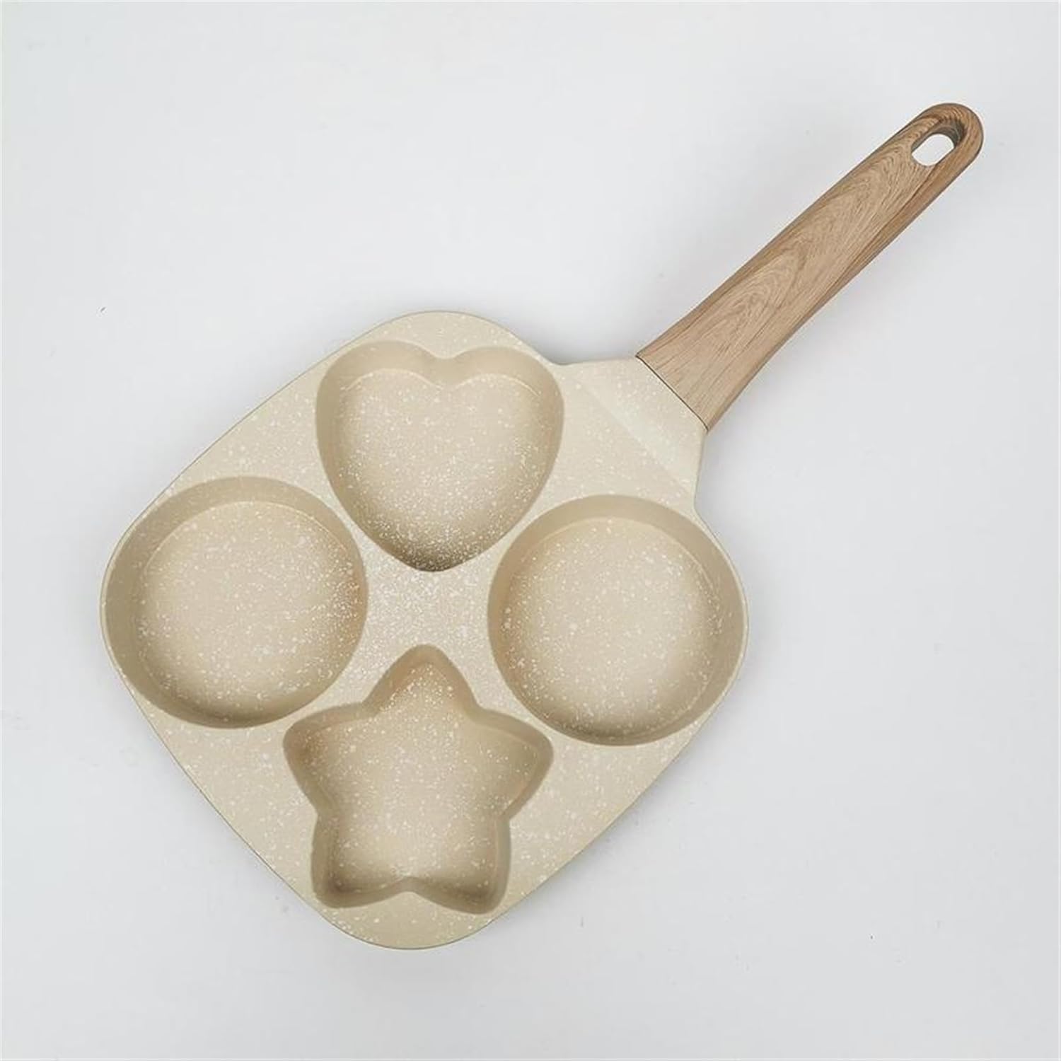 4-Cup Multi-Functional Non-Stick Egg Frying Pan – Star-Shaped Design