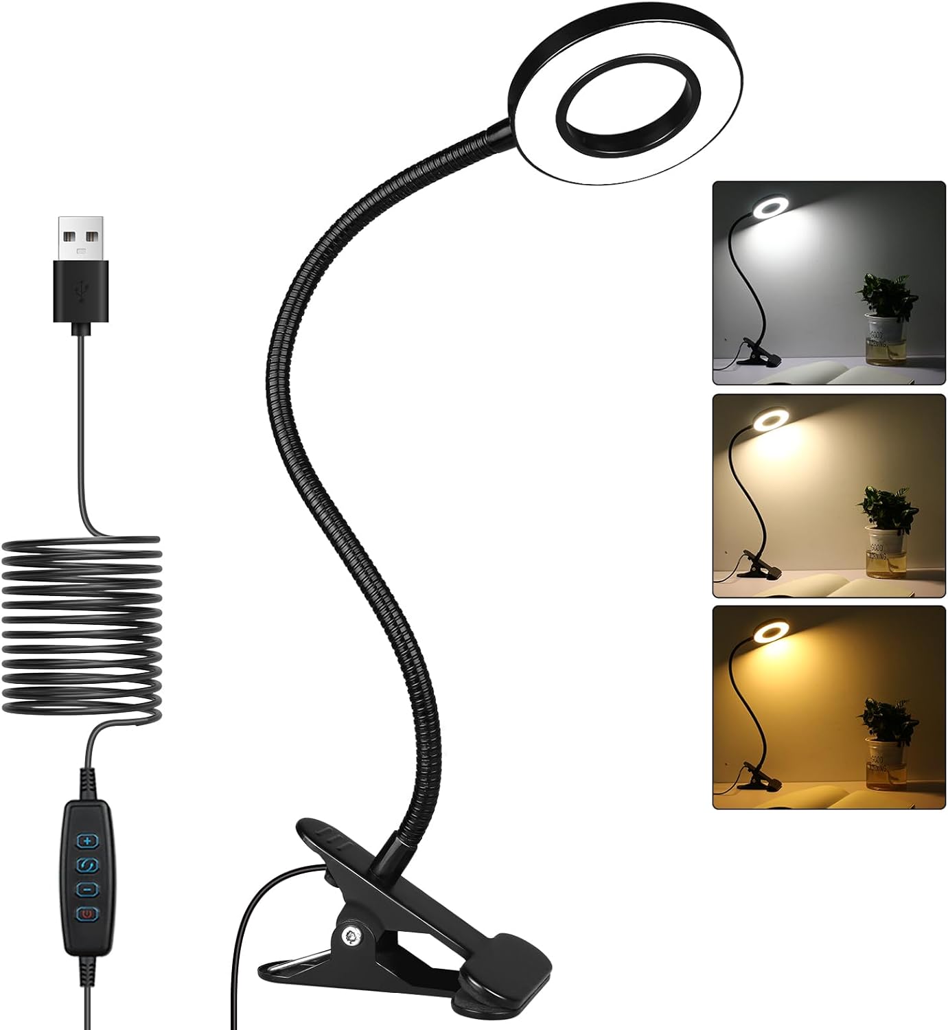 Desk Lamp Clip on Light