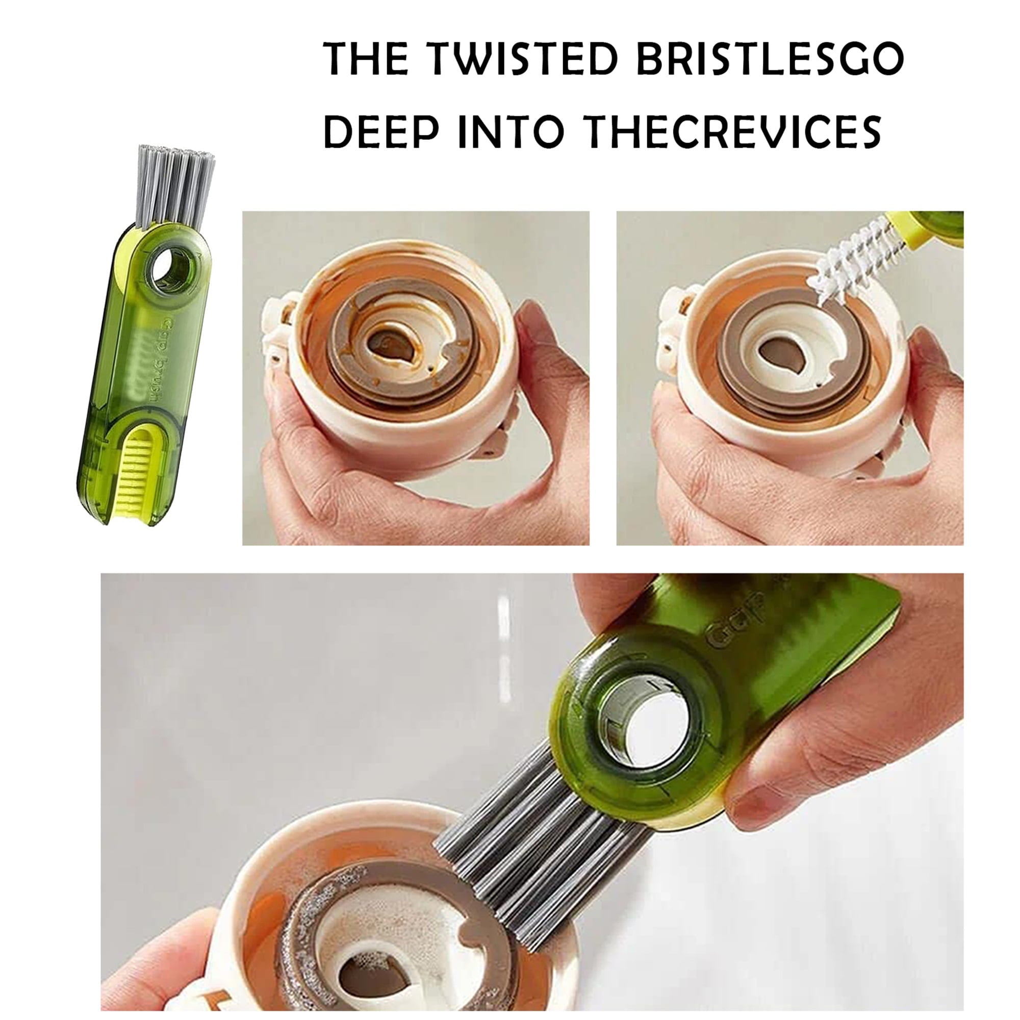 Multitrust 3 in 1 U Shaped Bottle Brush