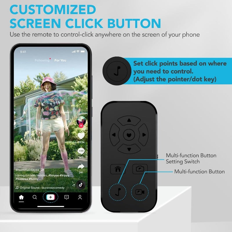 Wireless TikTok Scrolling Remote – Hands-Free Control for Videos & More