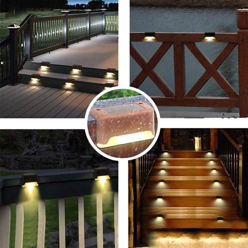 Solar-Powered Outdoor Stair Lights