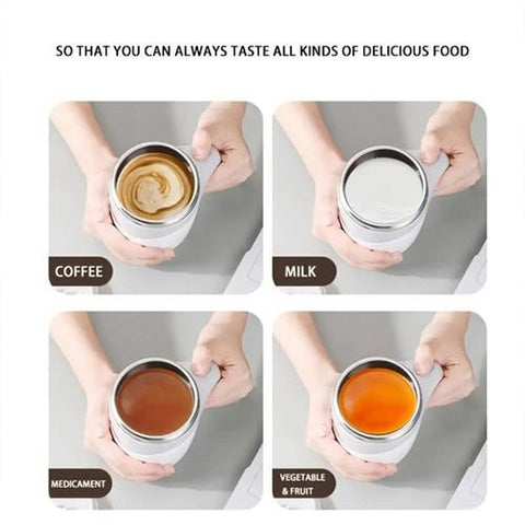 '- Automatic Magnetic Stirring Coffee Mug