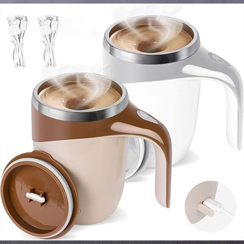 '- Automatic Magnetic Stirring Coffee Mug