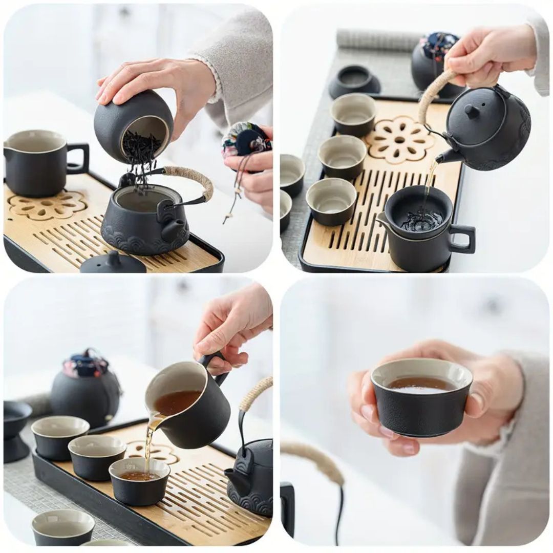14-Piece Portable Travel Tea Set