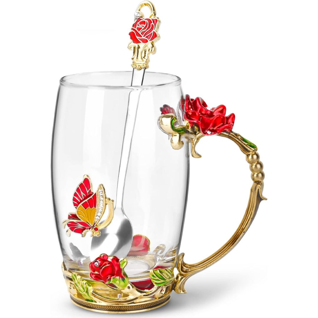 Glass Coffee Enamels Mug