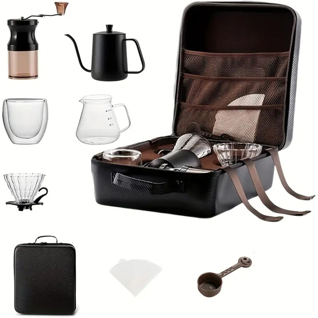 Stainless Steel Gourmet Travel Coffee Set