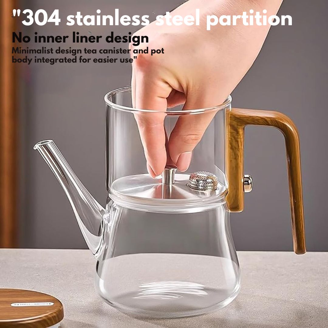 Gianixi Borosilicate Glass Magnetic Teapot