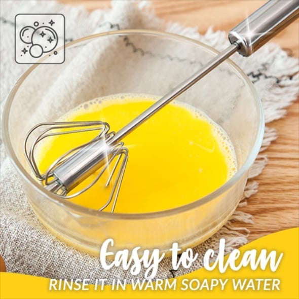 '- Stainless Steel Semi-Automatic Whisk