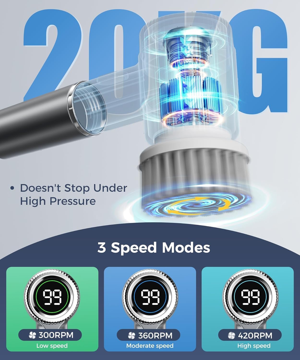 Electric Spin Scrubber, Cordless Cleaning Brush