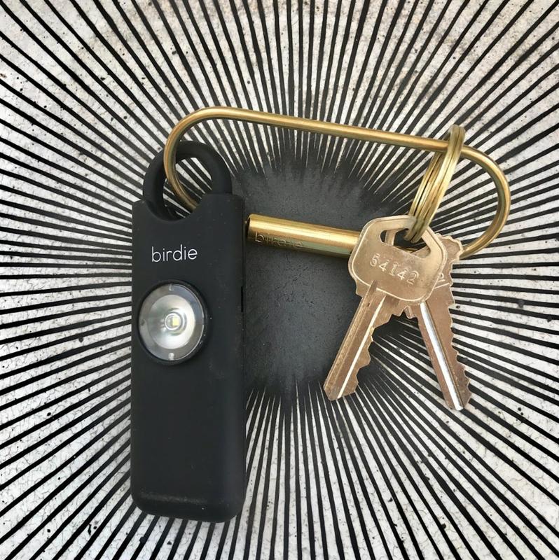 Personal safety alarm keychain.