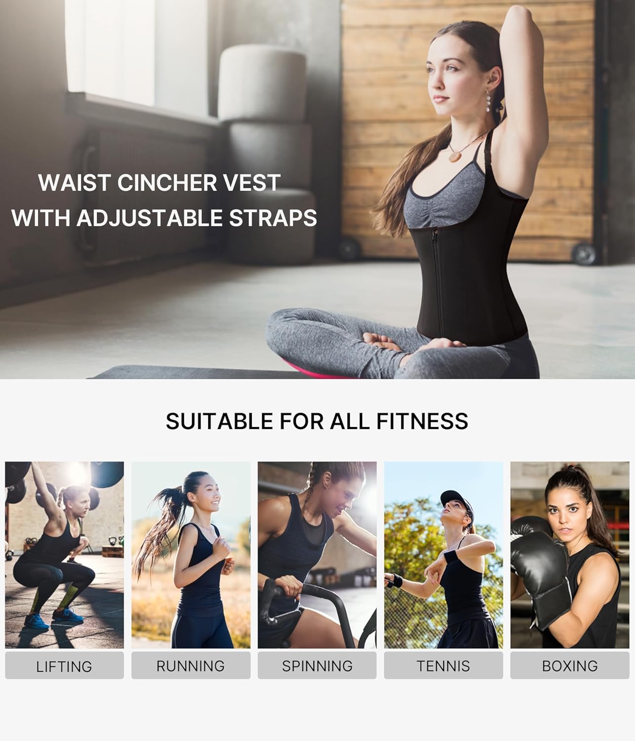 Adjustable Strap Waist Trainer Vest: Shape & Support Your Body