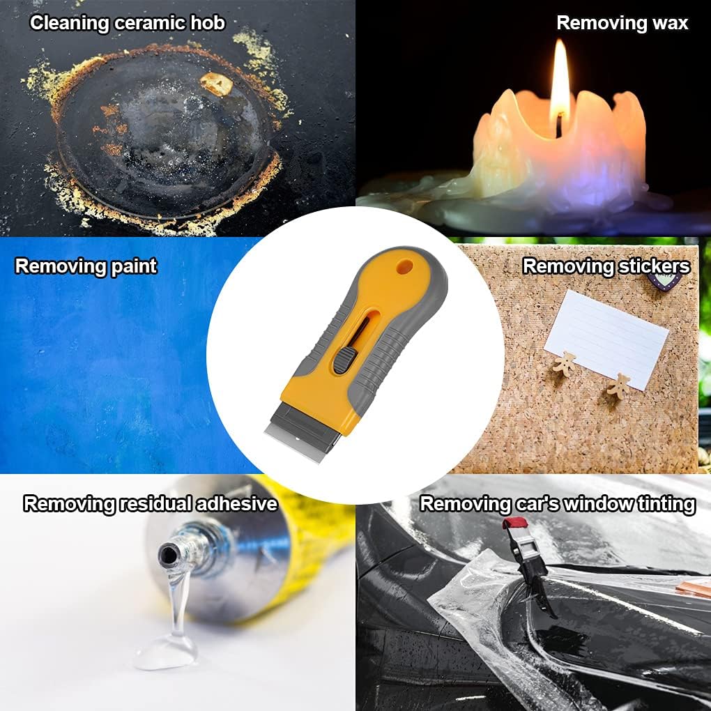 Hob Scraper - Premium Razor Blade Scraper Cleaner with 20pcs Replacement Blades