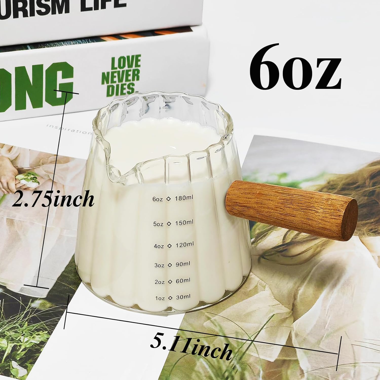 Espresso Cups With Wood Handle 6oz