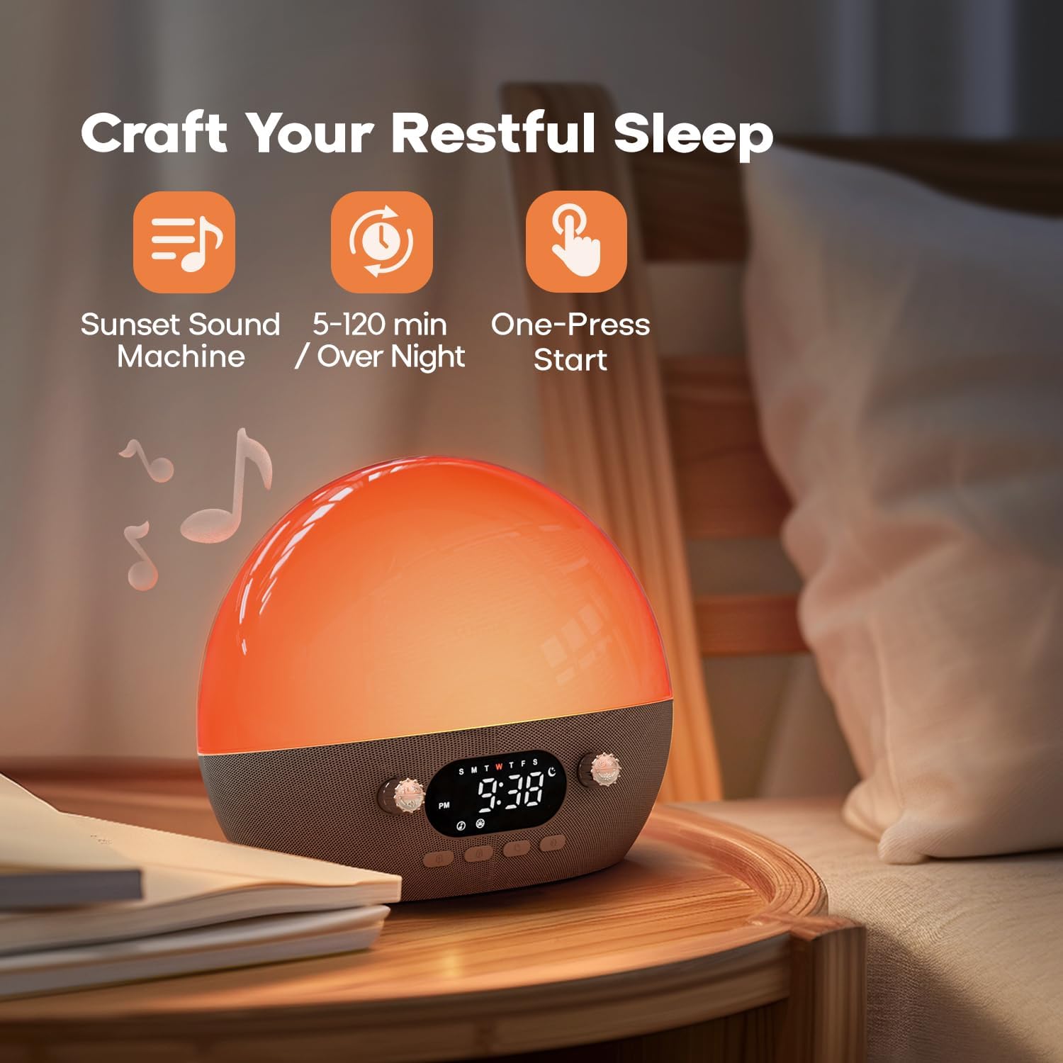 Sunrise Alarm Clock Sunset Sound Machine