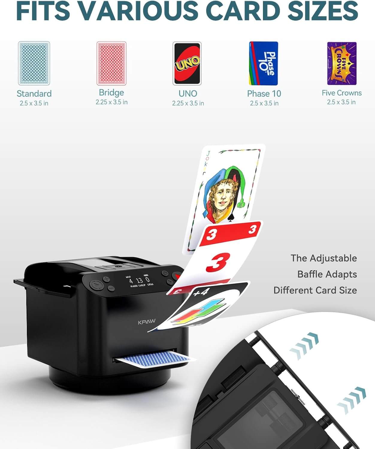2-in-1 Automatic Card Shuffler & Dealer