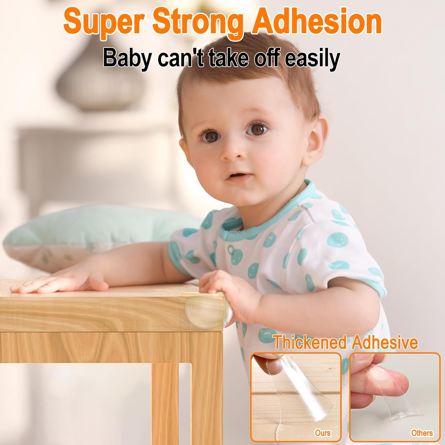 Corner Protectors for Kids, 16 Pack Pre-taped Table Corner Protectors for Baby
