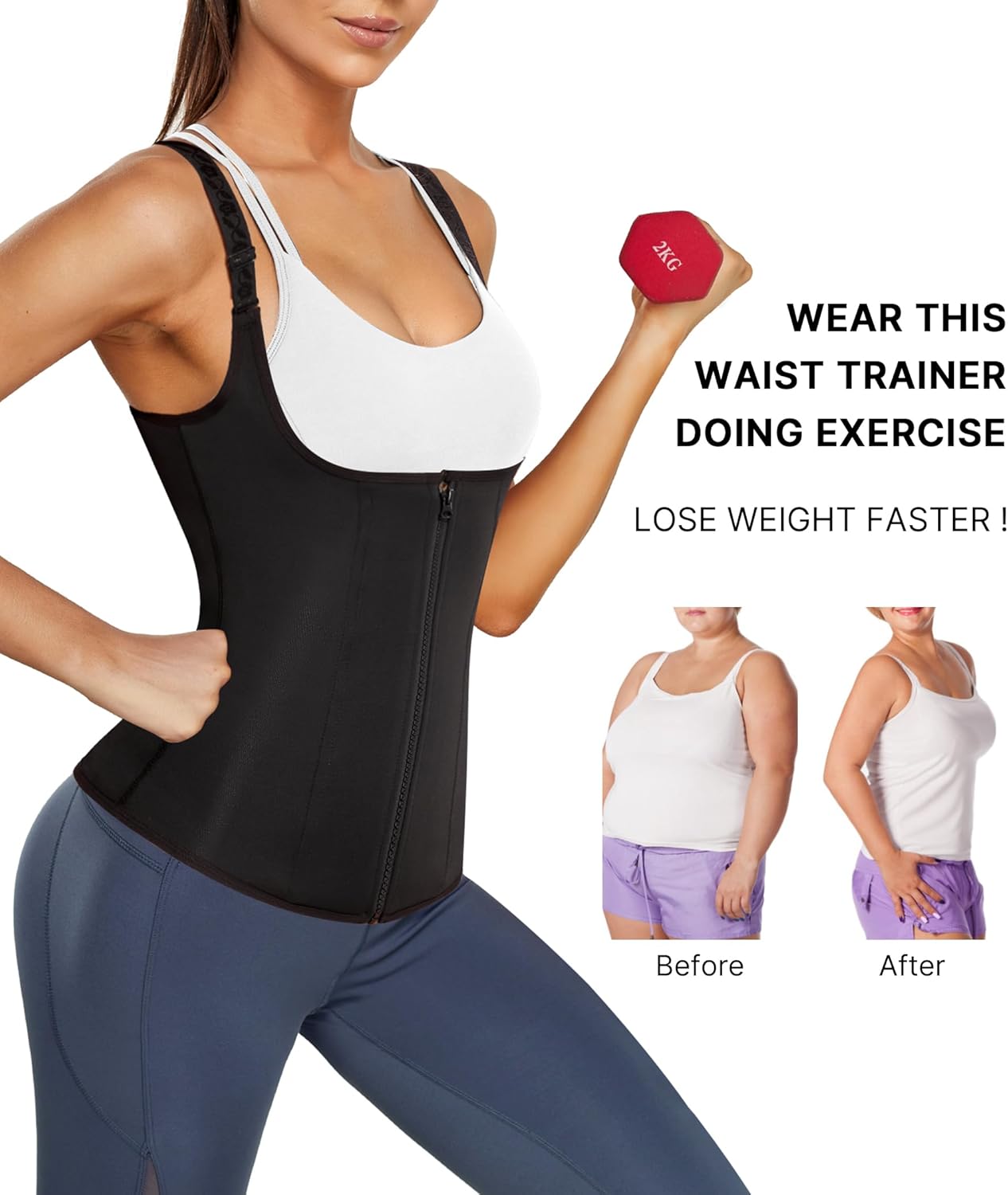 Adjustable Strap Waist Trainer Vest: Shape & Support Your Body