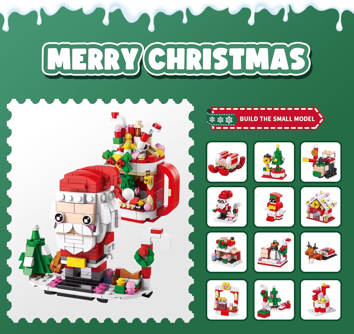 Christmas Advent Calendar Building Blocks Set