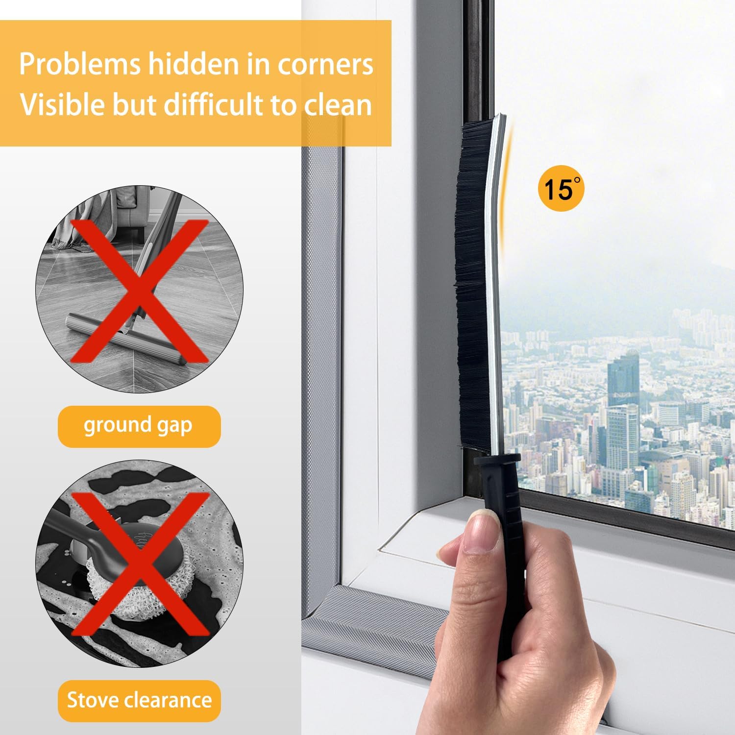 Crevice Cleaning Brush,6 PCS