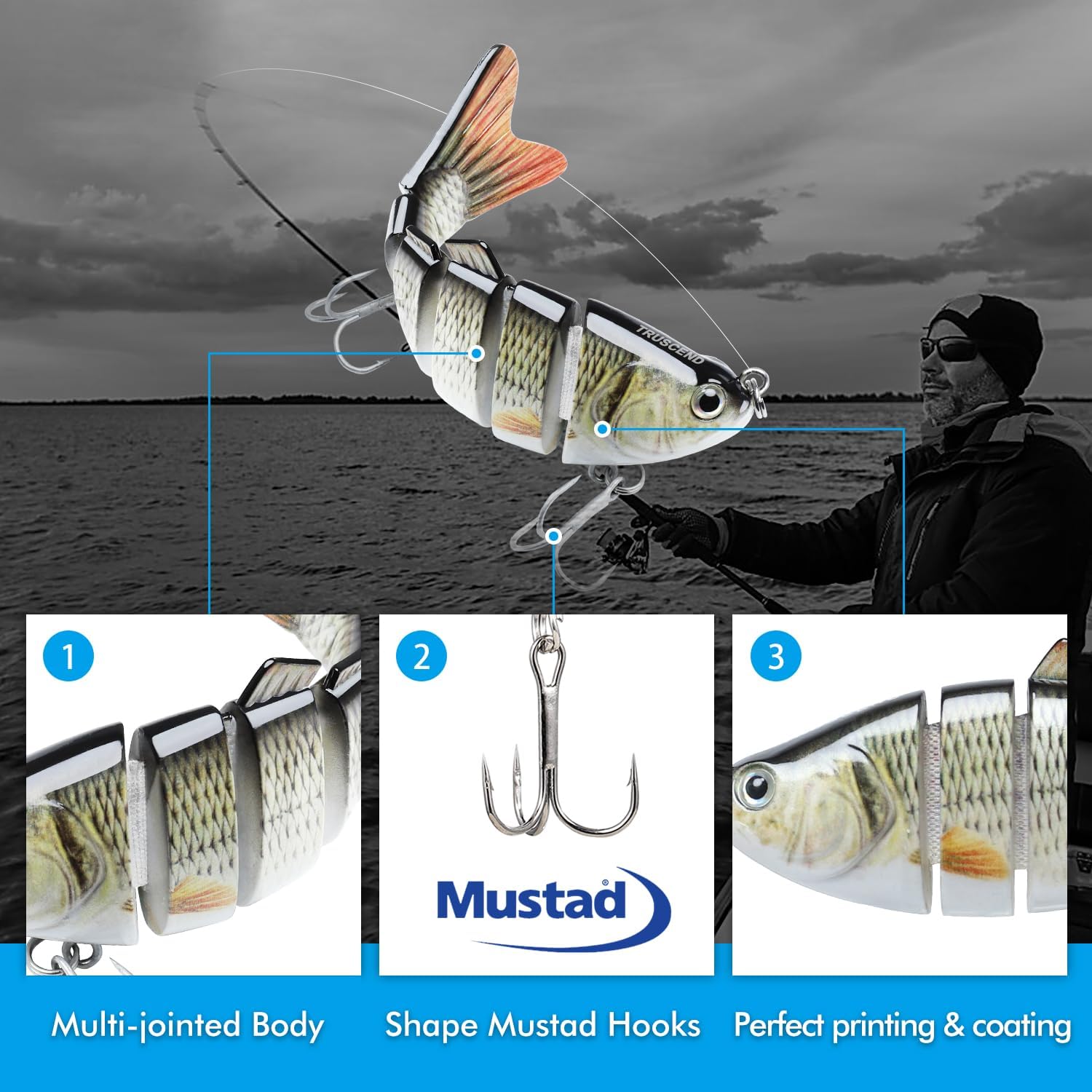 6-Segment Lifelike Fishing Lures