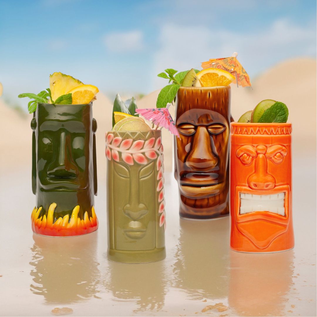 Ceramic Tiki Mugs