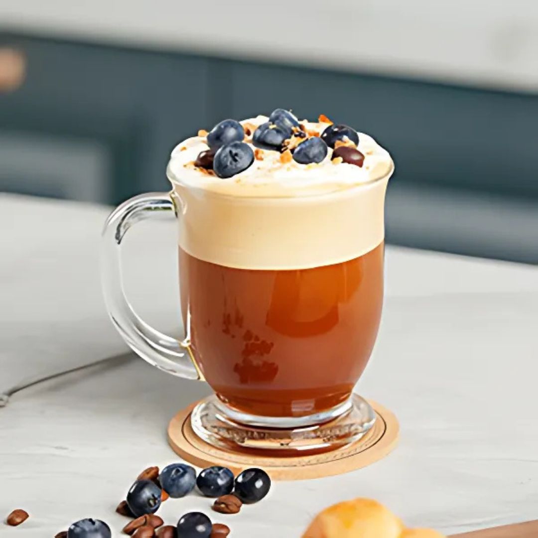 Large Glass Coffee Mugs with Handle