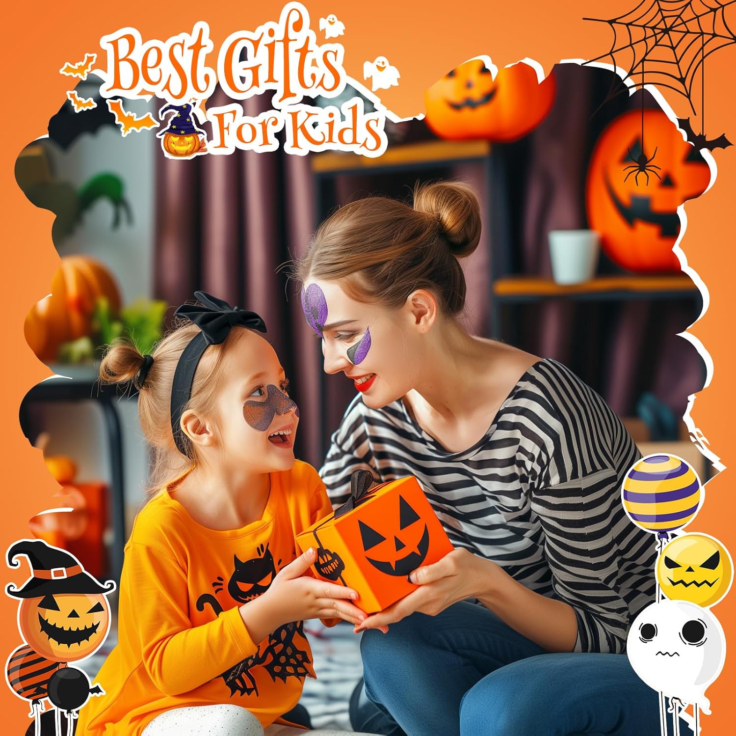 Halloween String Lights 30 LED Pumpkin Bat Ghost Battery Operated