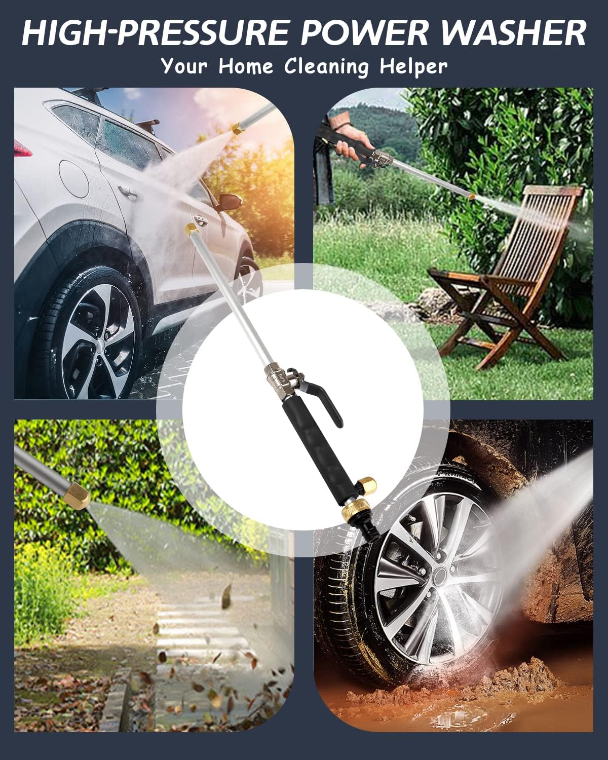 Garden Hose Power Washer Wand  High Pressure Washer Tools