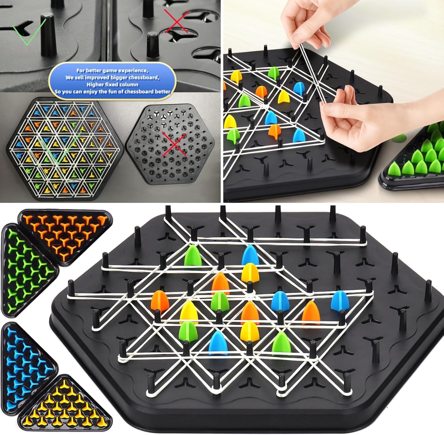 Chain Triangle Chess Game Triggle Board Game