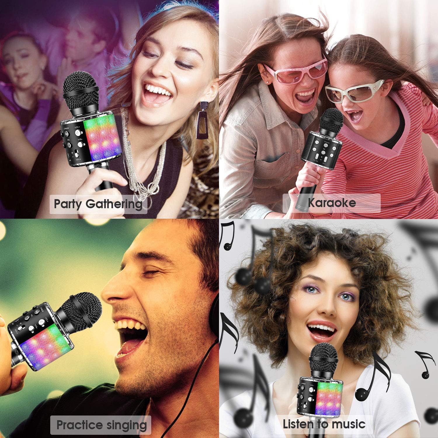 4 in 1 Karaoke Wireless Microphone