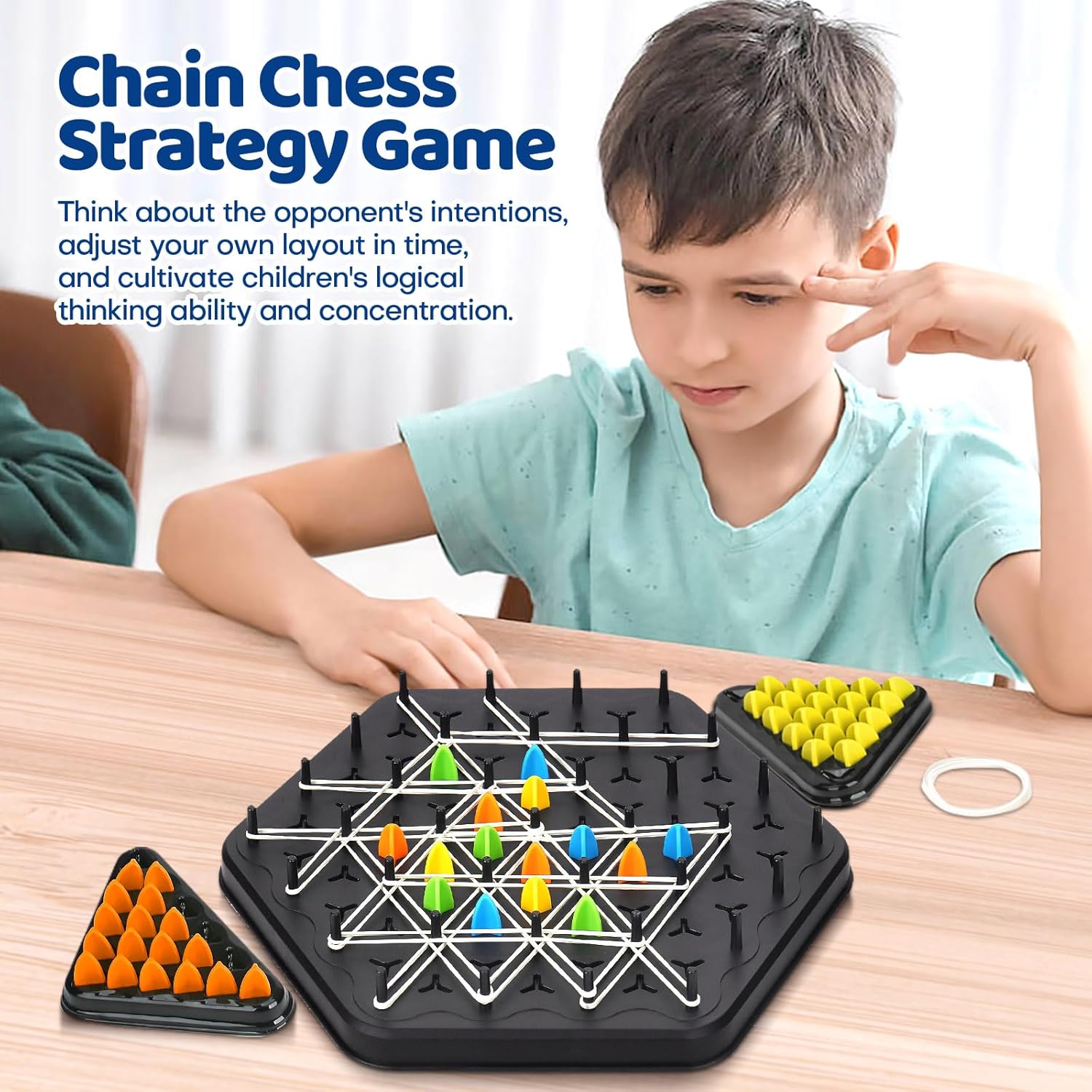 Chain Triangle Chess Game Triggle Board Game