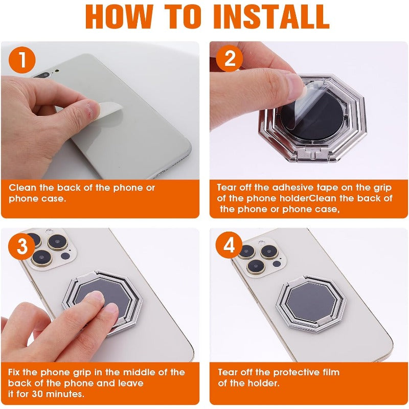 FlexiRing 360° Magnetic Phone Grip & Stand