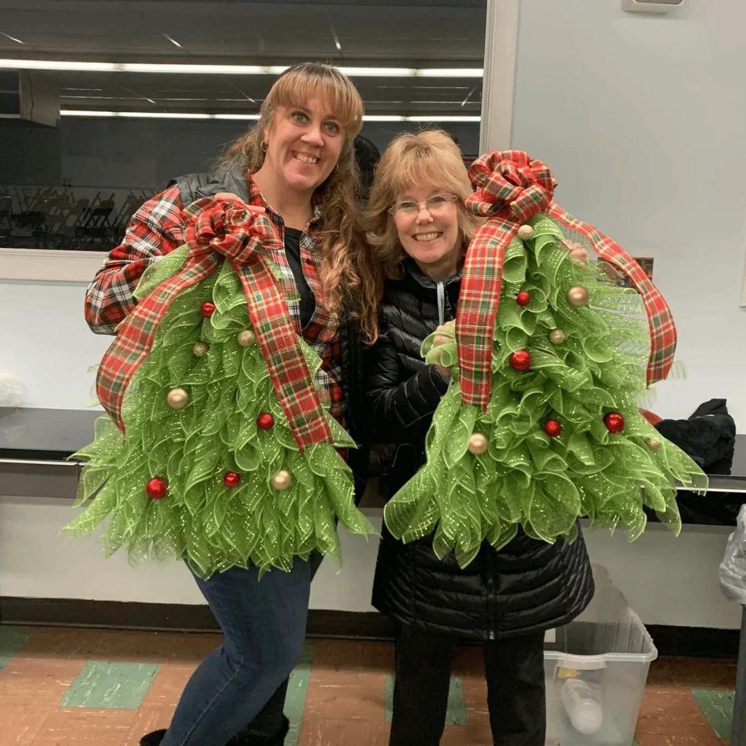 Handmade Christmas Tree Wreath for Front Door