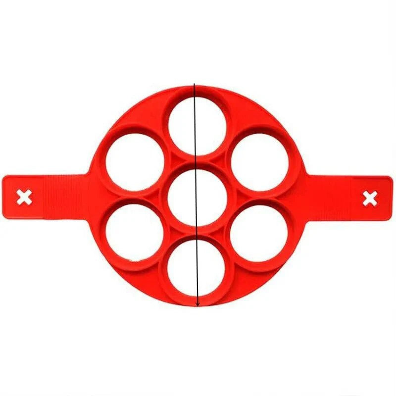 2-in-1 Silicone Pancake Mold – Easy and Fun Breakfast Maker