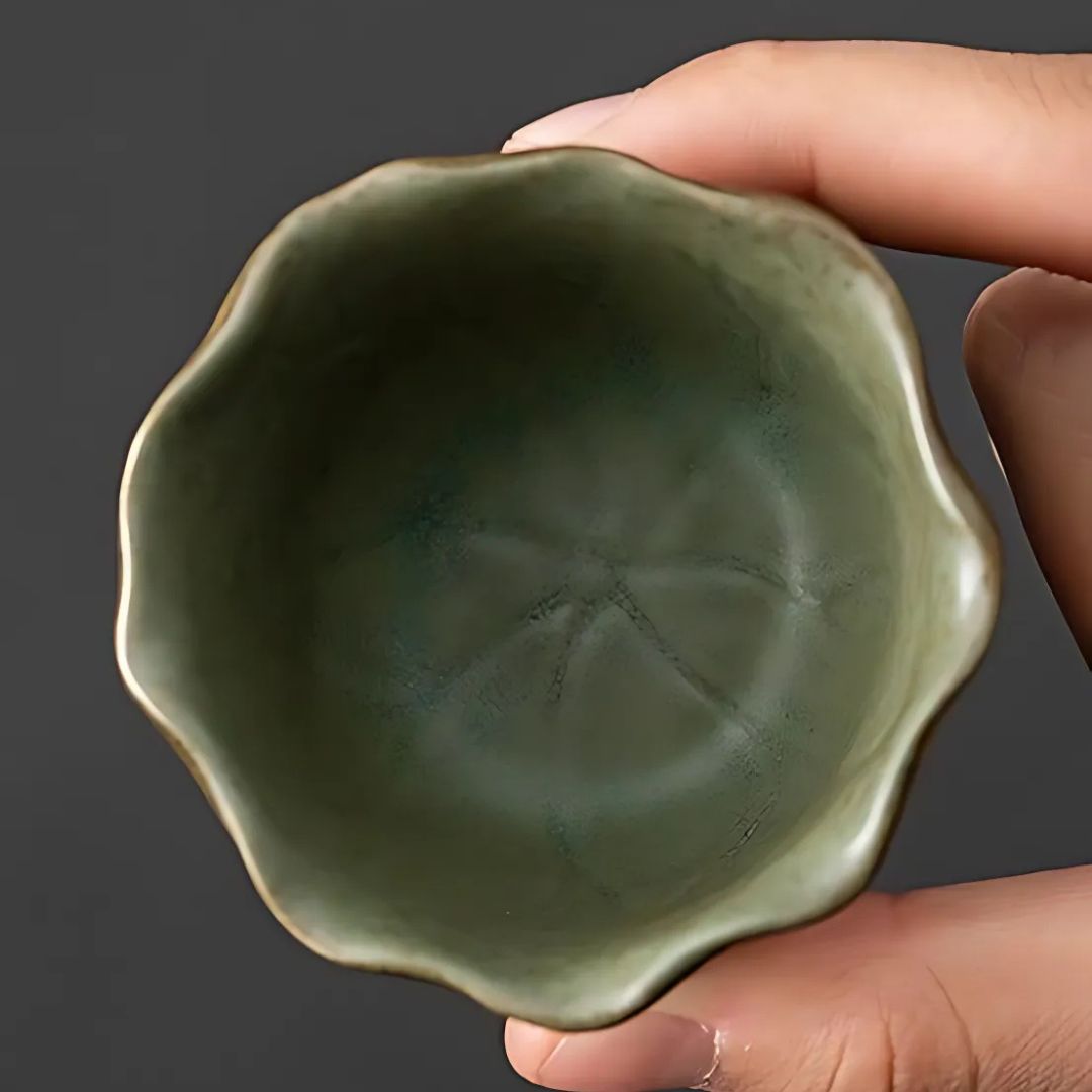 Japanese Petal Side Grip Kung Fu Teapot Set