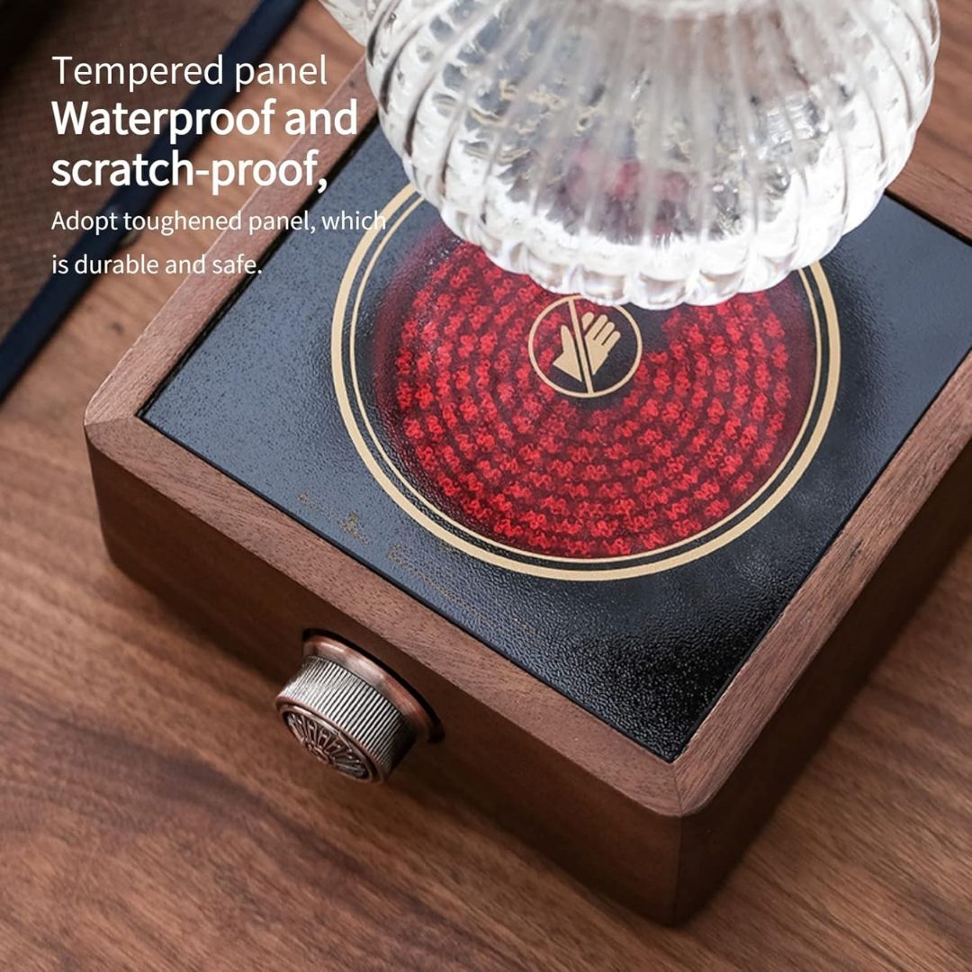Walnut Adjustable Electronic Tea Stove Heater