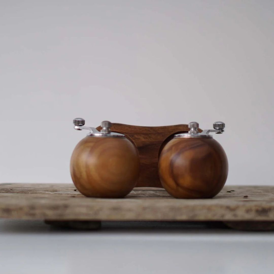 Wooden Salt and Pepper Mill Set